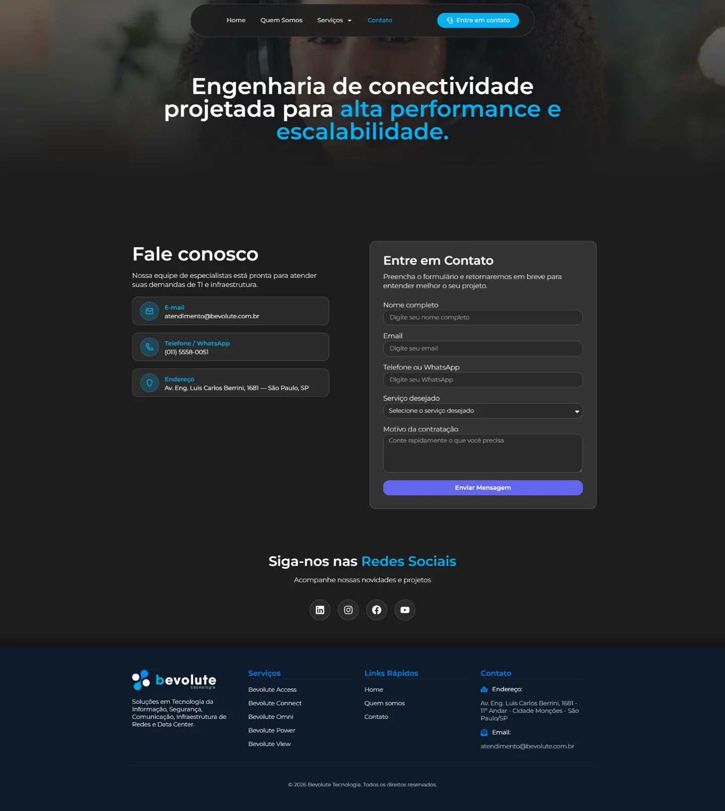 Bevolute: Contato — Qualificar antes de responder