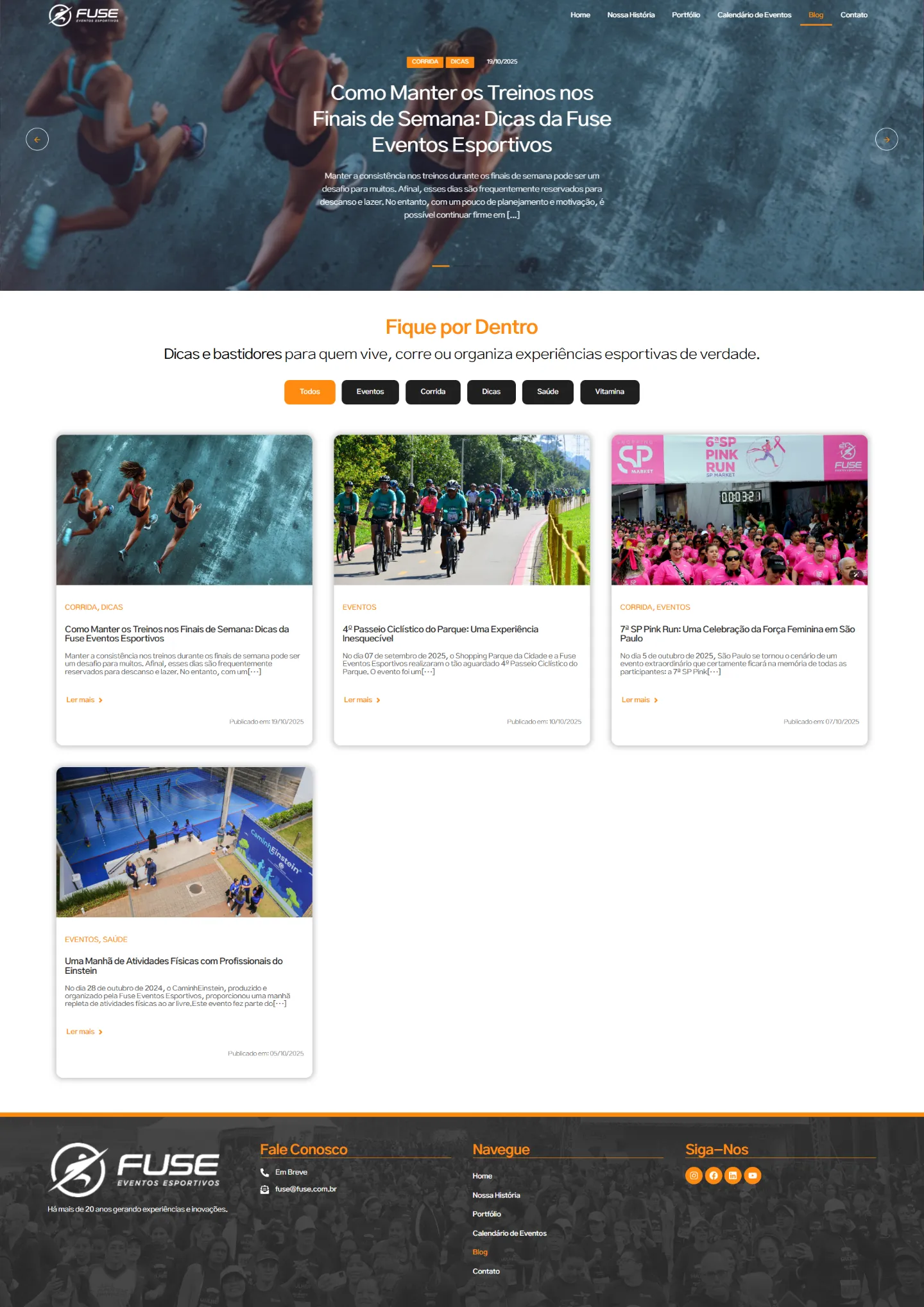 Fuse: Blog — A Fuse também existe nos meses sem largada