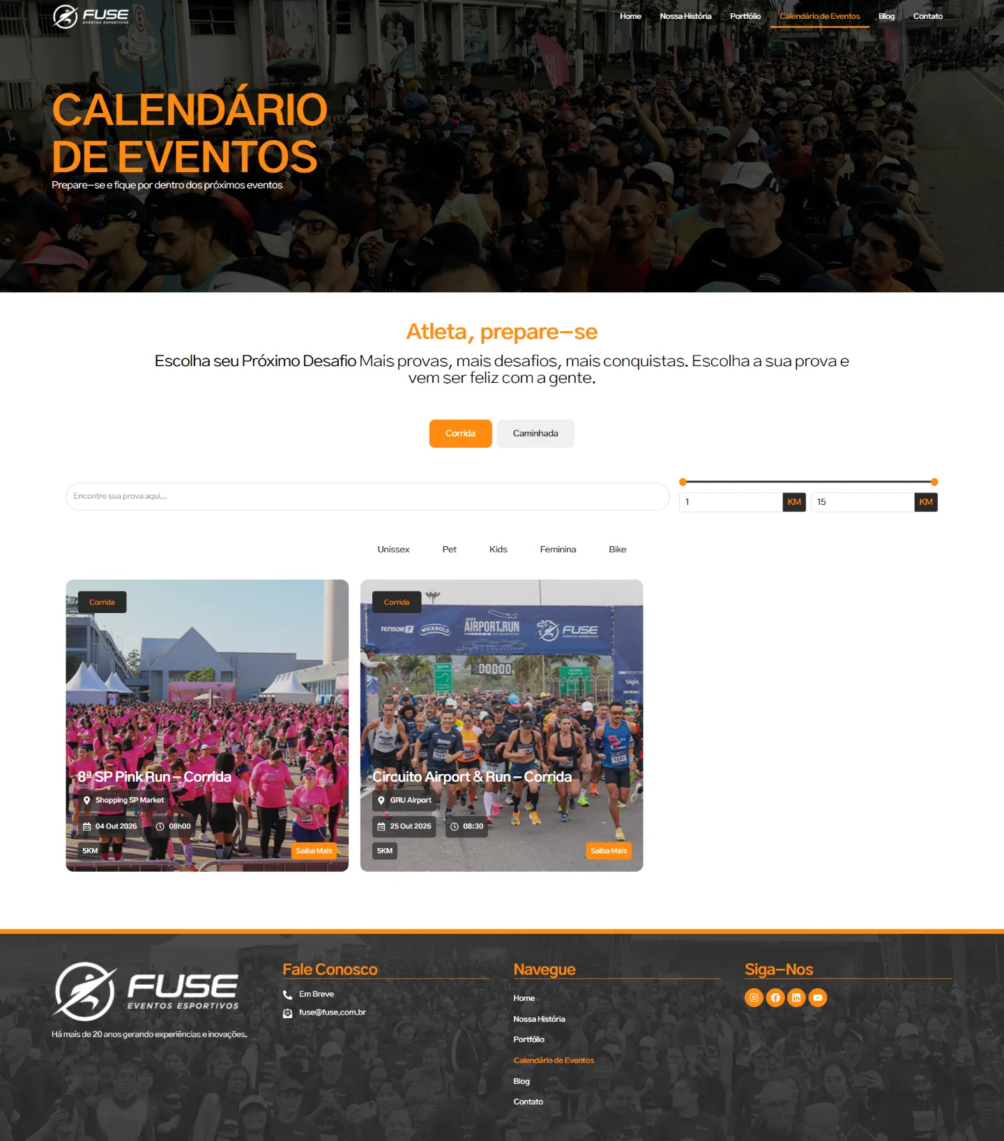 Fuse: Calendário — O atleta quer uma resposta, não um catálogo