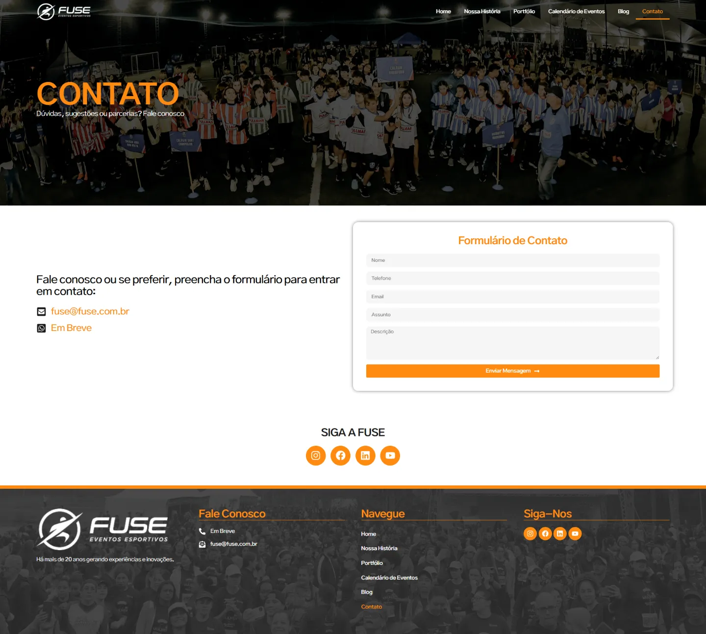 Fuse: Contato — Quem pergunta sobre kit não é quem pergunta sobre patrocínio