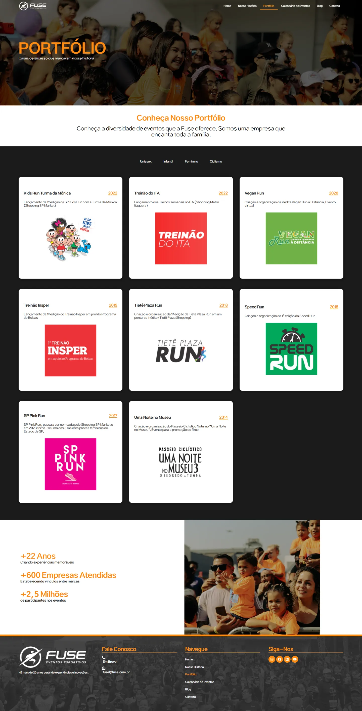 Fuse: Portfólio — Quinhentos eventos não cabem numa lista
