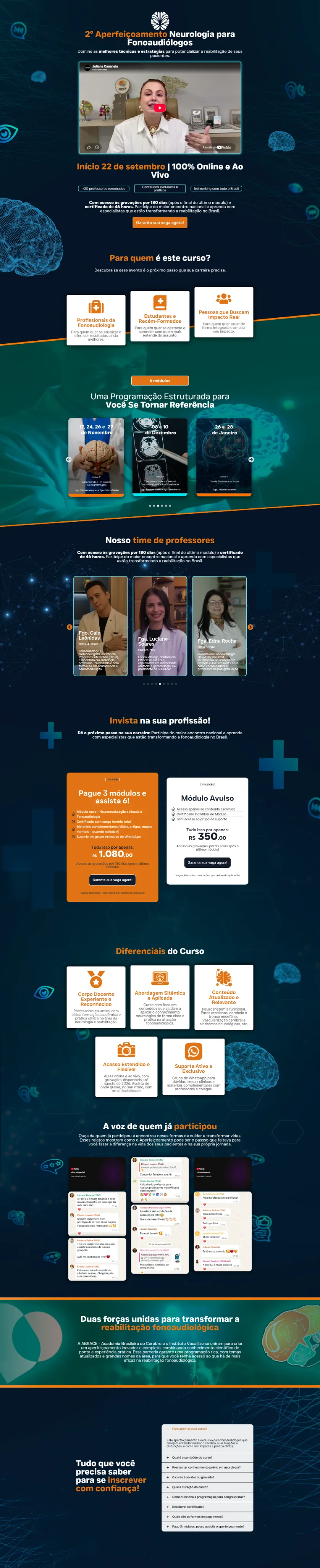 Vocallize: Edição 2 — 2º Aperfeiçoamento em Neurologia para Fonoaudiólogos